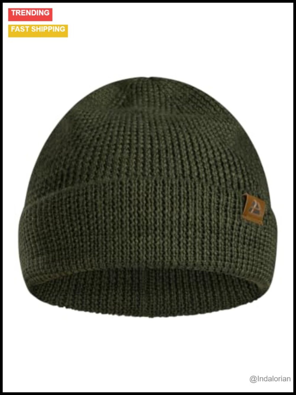 Merino Wool Beanie Warm Knit Winter Hat Unisex One Size
